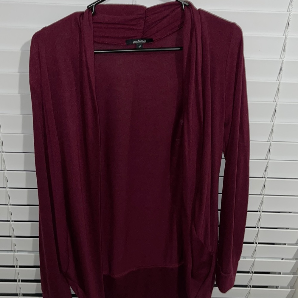 Ambiance Burgundy Sweater/Cardigan